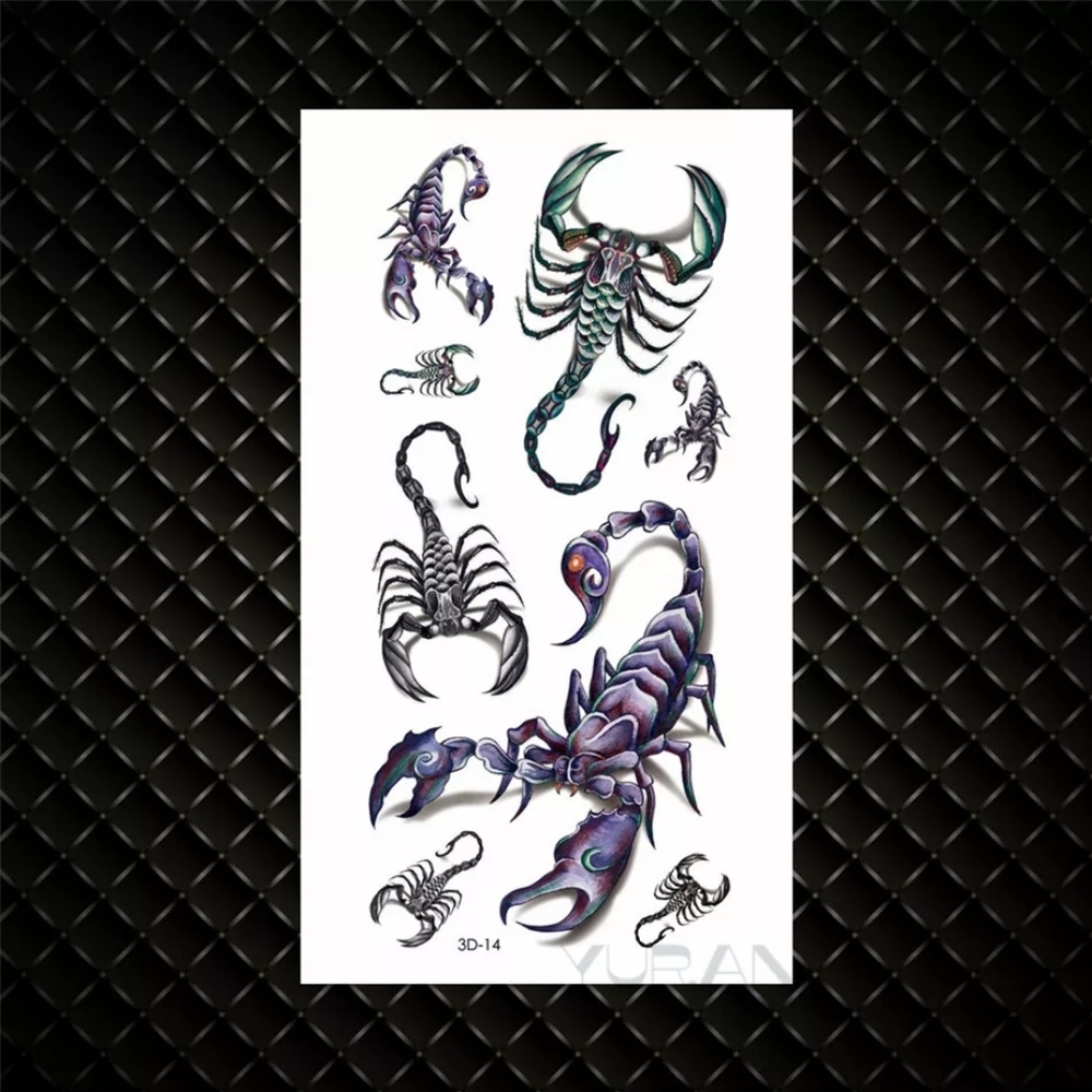 Temporary Tattoo Waterproof 3D Scorpion